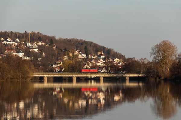 BR232 auf der Naabbrücke in Schwandorf